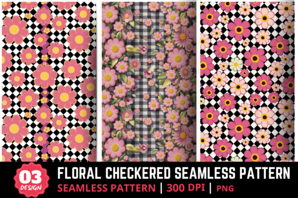 Evaluating the Floral Checkered Seamless Pattern Bundle for Modern Design Projects