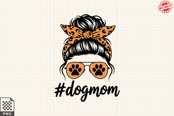 Strategic Branding with Dog Mom, Nurse Life Messy Bun Clipart PNG for Creative Entrepreneurs