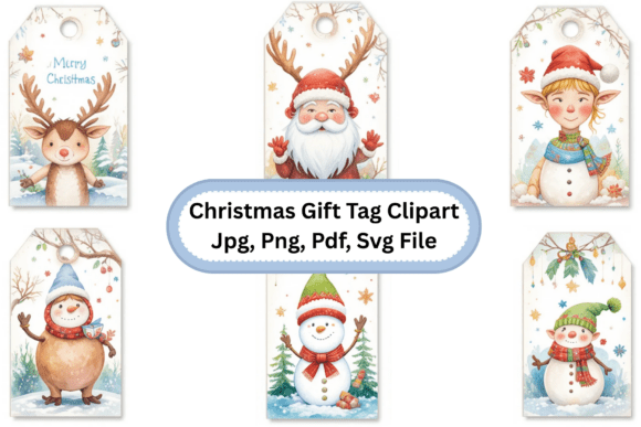Transform Your Holiday Packaging with Christmas Gift Tags Clipart