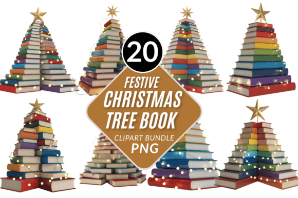 Unwrapping Creativity: The Versatility of the Christmas Tree and Book Tree Clipart Bundle