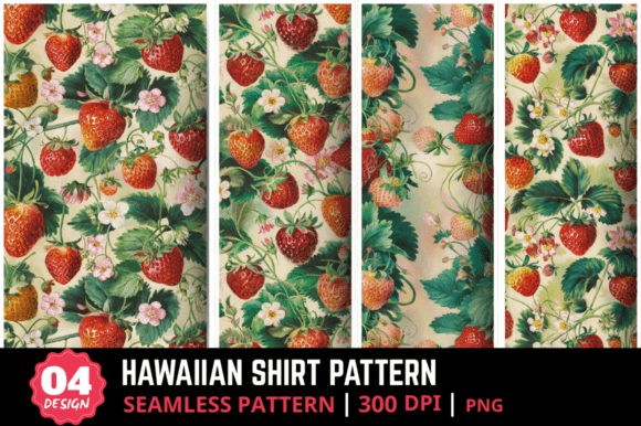 Vintage Strawberry Botanical Pattern Guide